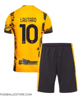 Günstige Inter Milan Lautaro Martinez #10 3rd trikot Kinder 2024-25 Kurzarm (+ Kurze Hosen)